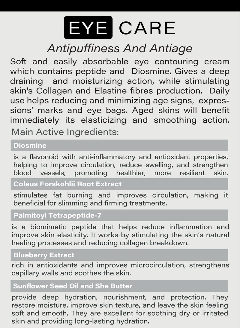 Bioesthe Eye Care Cream - Anti-Aging & Draining Formula with Peptides & Caffeine Niosomes – Reduces Wrinkles, Eye Bags & Dark Circles – 15ml - Image 5