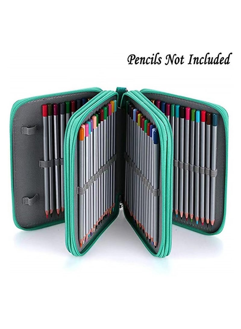 Great Value Pen box, student pen bag, office stationery storage bag, green  - Image 3