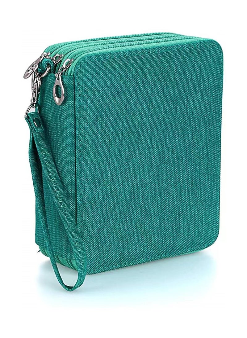 Great Value Pen box, student pen bag, office stationery storage bag, green  - Image 5