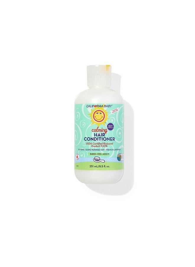 California Baby Calming Hair Conditioner ; 100% Plantbased Ingredients ; Softens & Detangles ; Lavender Scent ; Conditioner For Dry Hair ; Allergyfriendly ; Baby Conditioner & Kids Conditioner ; 251 Ml / 8.5 Oz.  - Image 2