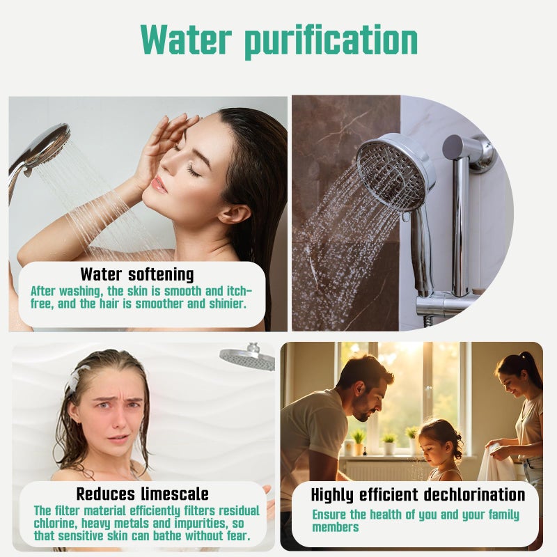 Linsuely 4 Pack Replacement Filters Compatible With CobbeÂ® Handheld Shower Head,Water Filter For Water Softening,Removes Chlorine(White) - Image 5