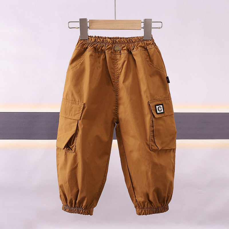 Girls' Long Pants 2025 Thin Children'S Fashionable Casual Pants Loose Trendy Pants Boys' Pants - Image 1