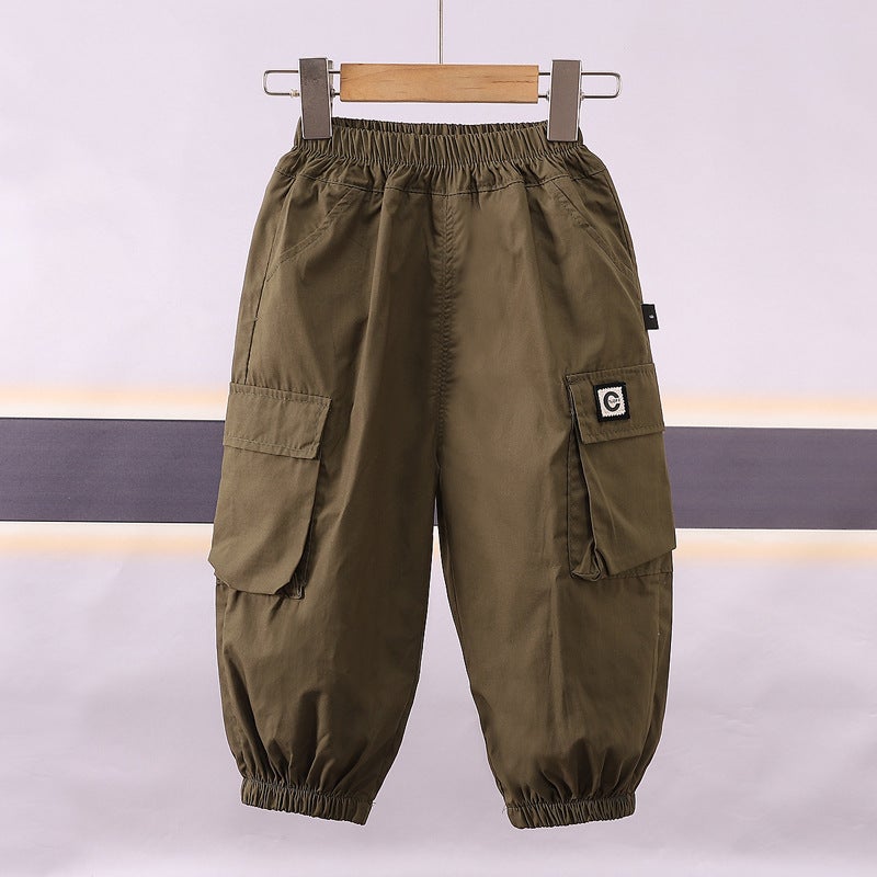 Girls' Long Pants 2025 Thin Children'S Fashionable Casual Pants Loose Trendy Pants Boys' Pants - Image 3