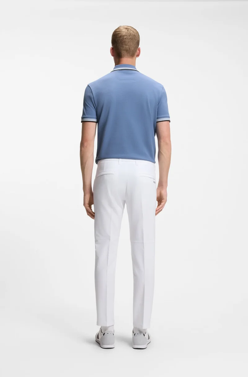 BOSS Open Blue Paddy polo shirt in cotton piqué for Men | Best Price UAE