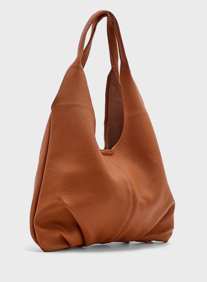 Ginger Large Mild Grain Hobo Bag  - Image 4