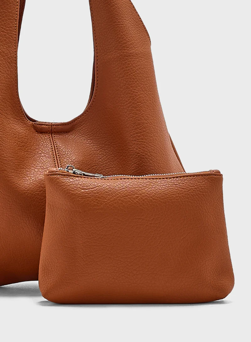 Ginger Large Mild Grain Hobo Bag