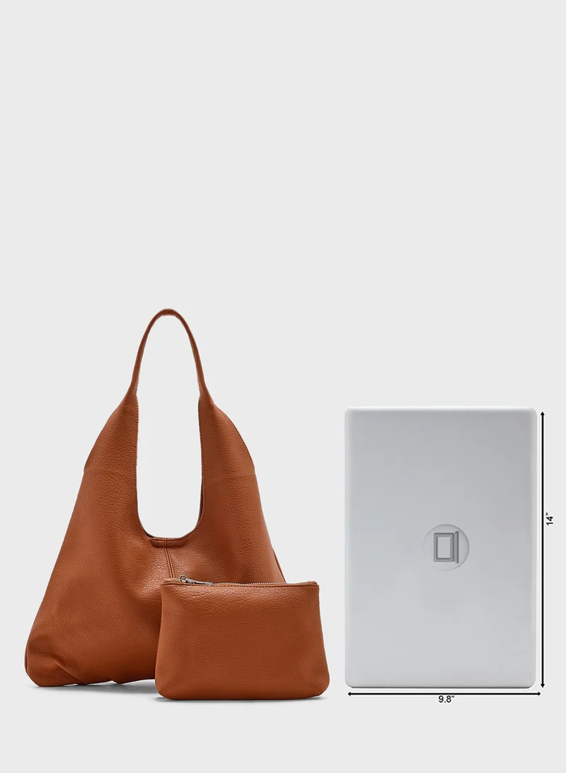 Ginger Large Mild Grain Hobo Bag