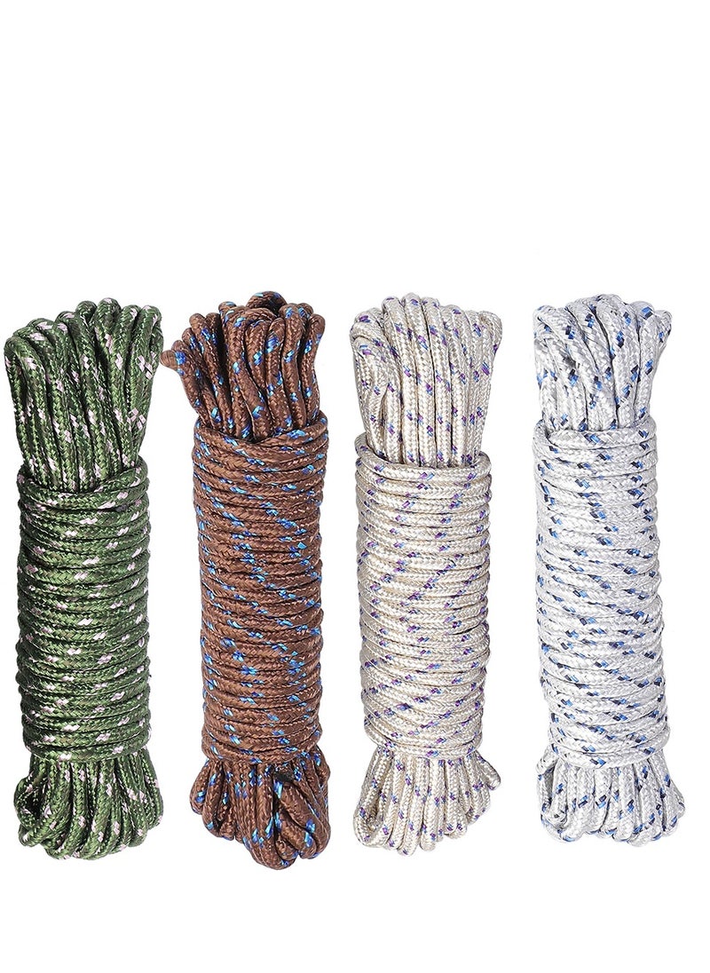 BMB tools - 4PCS Set Rope 5mm*10m| Fluorescent Reflective Guyline Tent Rope Camping - Image 1