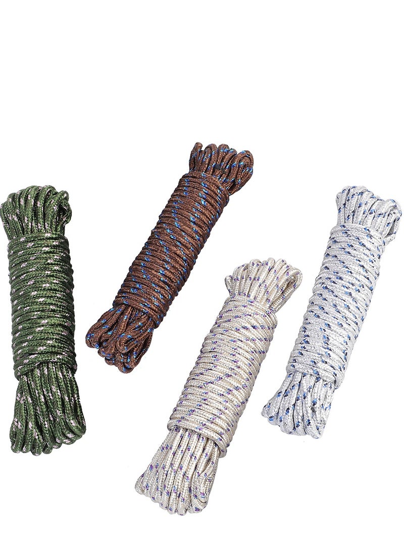 BMB tools - 4PCS Set Rope 5mm*10m| Fluorescent Reflective Guyline Tent Rope Camping - Image 1