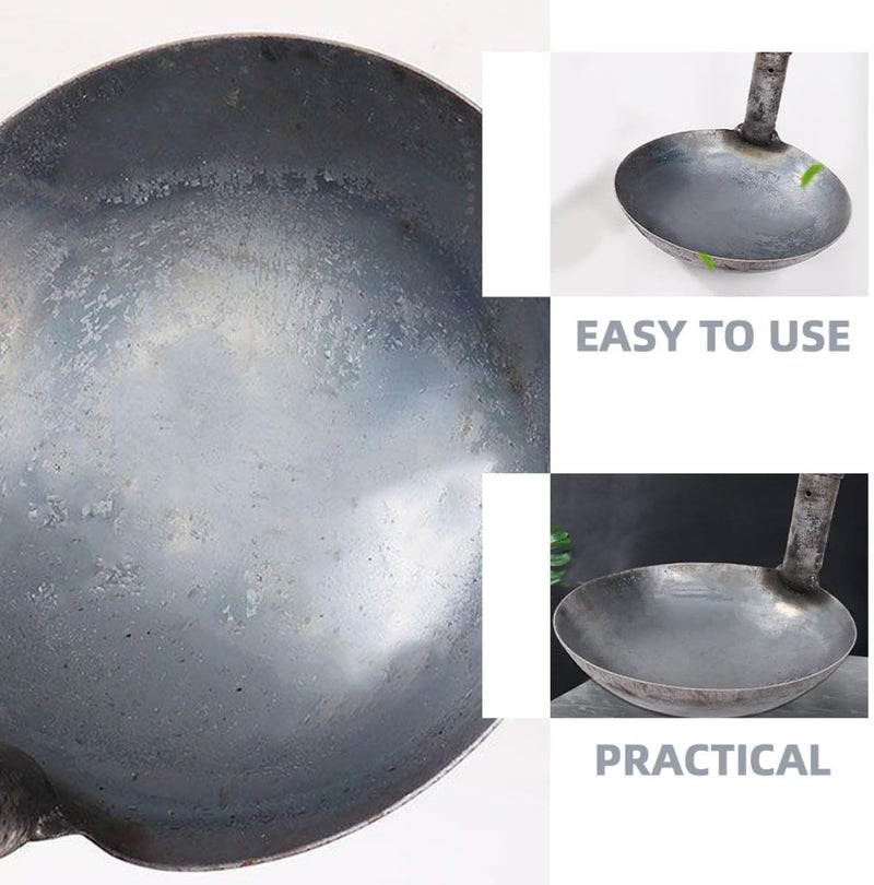 Thickened Iron Water Scoop Ladle with Long Vertical Handle 21cm Sturdy Household Kitchen Spoon for Gardening and Animal Care - Image 3