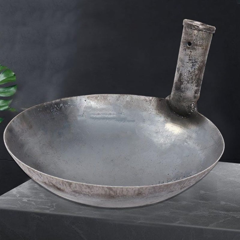 Thickened Iron Water Scoop Ladle with Long Vertical Handle 21cm Sturdy Household Kitchen Spoon for Gardening and Animal Care - Image 4