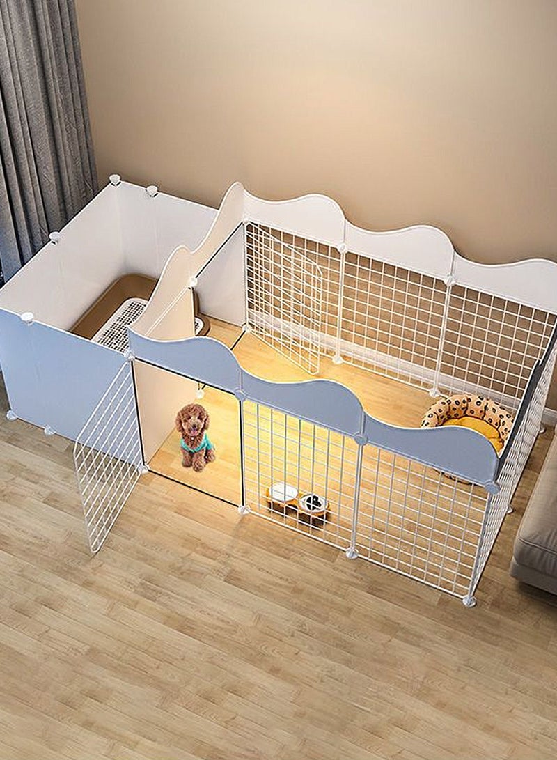 Kidle سياج حيوانات أليفة لعزل الكلاب - تركيبة مجانية - قفص داخلي صغير للكلاب مع منطقة مرحاض - سياج منزلي لقفص الكلاب - Image 5