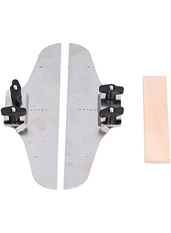 Stair Tread Template Set 8 14in Steps with Aluminum Clamp Plates for Woodworking - Image 3