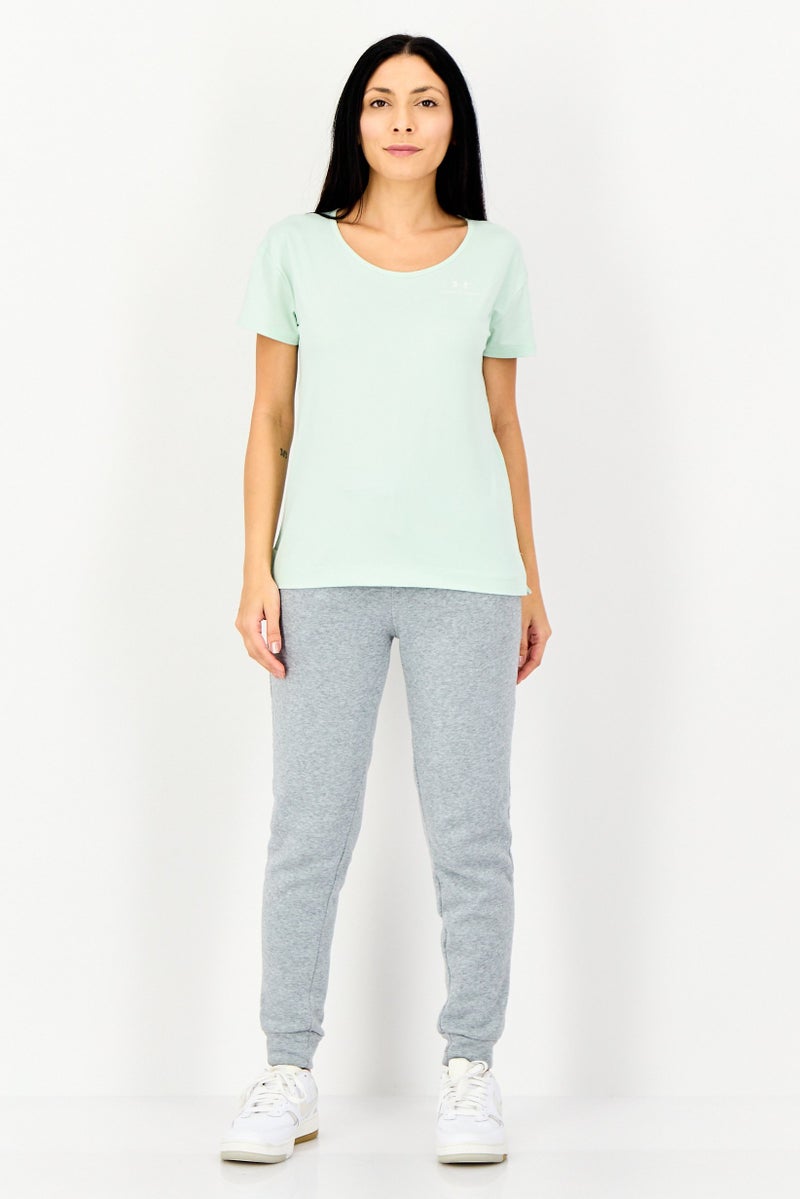 UNDER ARMOUR Women Sportswear Fit Training T-Shirt, Light Mint - Image 4