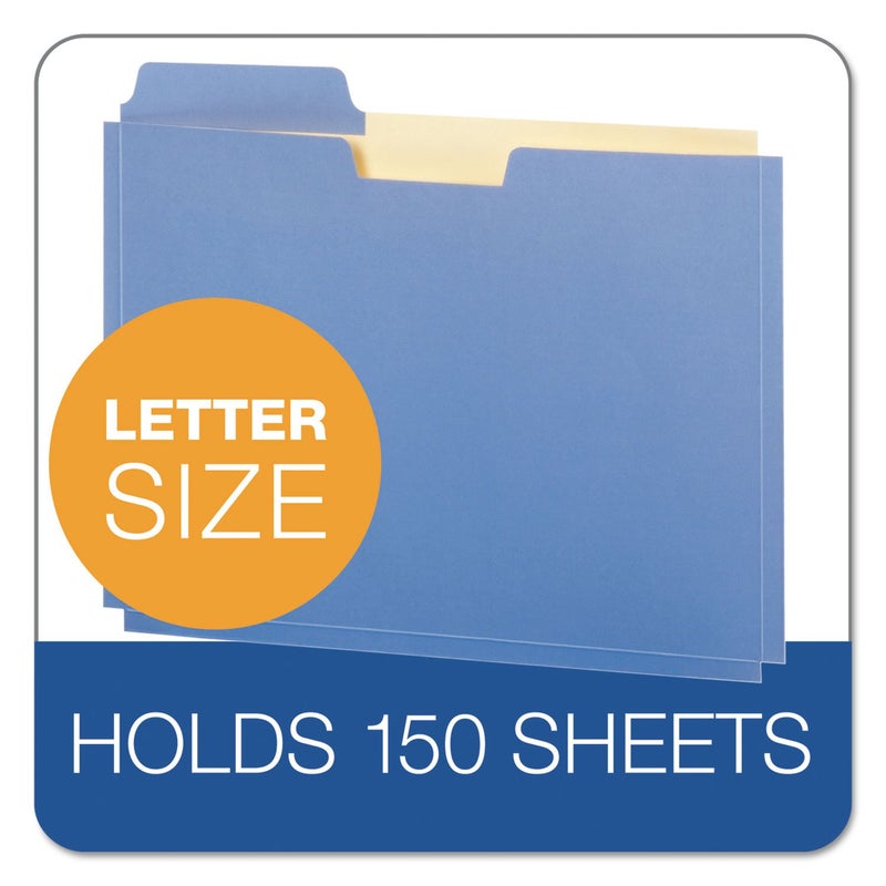Pendaflex Globe-Weis/Pendaflex File Folder Pockets, 150 Sheet Capacity, Letter Size, Double Top, 1/3 Cut Tabs, Assorted Colors, 10 Pack (FP153L10 ASST) - Image 4