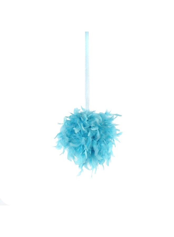 Zucker Feather (TM) - Chandelle Feather Pom Poms - Lt Turquoise - 12" - Image 1