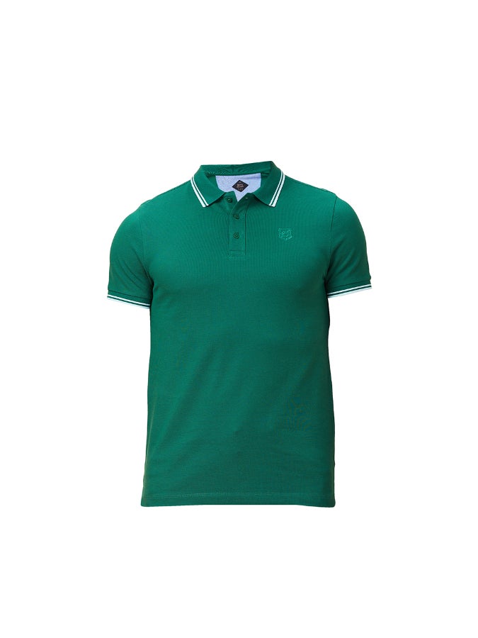Being Human Military Green Regular Fit Polo For Men