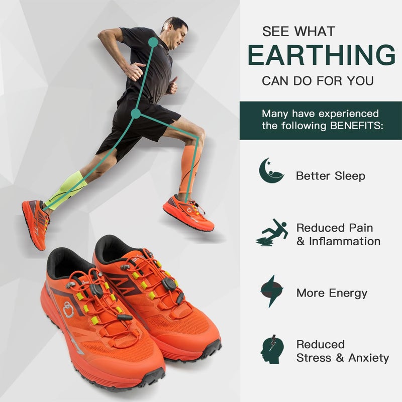 earthinglife حذاء جري Trail من Earthinglife للرجال - اتصال بالأرض للشفاء الطبيعي، أحذية مشي مقاومة للماء مع نعل مطاطي مضاد للانزلاق - Image 5