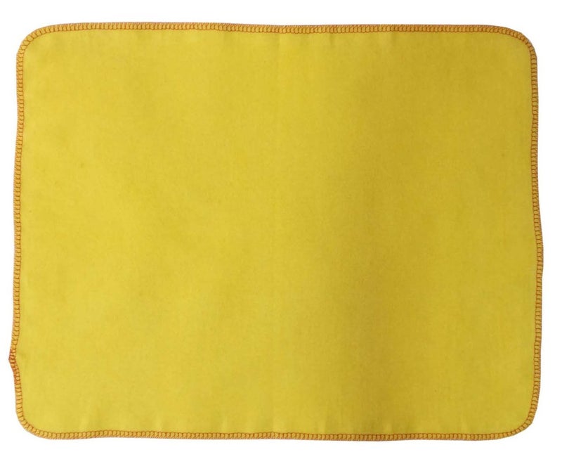 Lushomes Microfiber Washing Cleaning Towel Cloth (Flannel Yelllow Duster - 20 X 26- Pack of 10) - Image 2