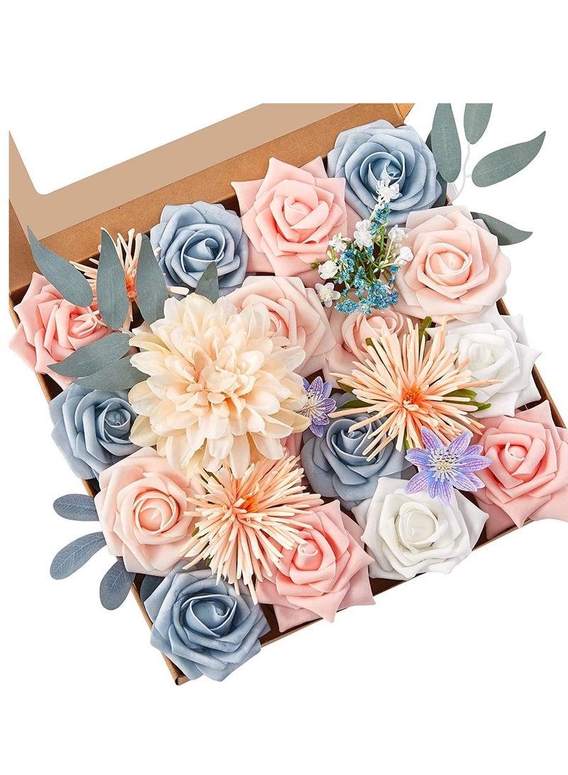SYOSI Artificial Flowers Combo Box Set Pink Wedding Flowers - Image 1