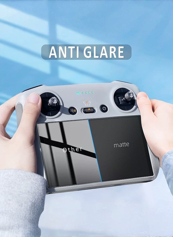 Tersely [2 Pack] Anti-Glare Matte Screen Protector for DJI Mini 4 Pro/Mini 3 Pro/Mavic 3 Pro - 9H Tempered Glass Protective Film for RC 2/RC Remote Controller HD Films - Image 2