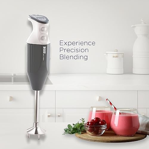 BOSS Genius Portable Hand Blender | 5 Years Warranty* | Powerful 275 W Motor | Chopper & Chutney Attachments | Variable Speed Control | ISI-Marked, Pink - Image 4