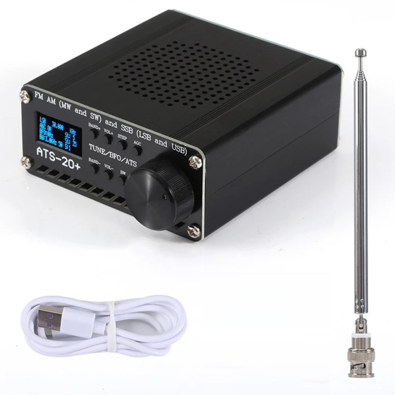 Full-wave Band Radio Receiver - 0.96-Inch Oled Display Built-In 3.6V 800Mah Battery Auto Power Failure Setting Hold For Home Outdoor Use - Image 1