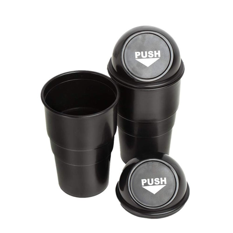 AISIBO Car Trash Can with Lid, Automotive Cup Holder Mini Vehicle Garbage Can Trash Bin for Car, Office, Home, Bedroom (2pcs) - Image 4