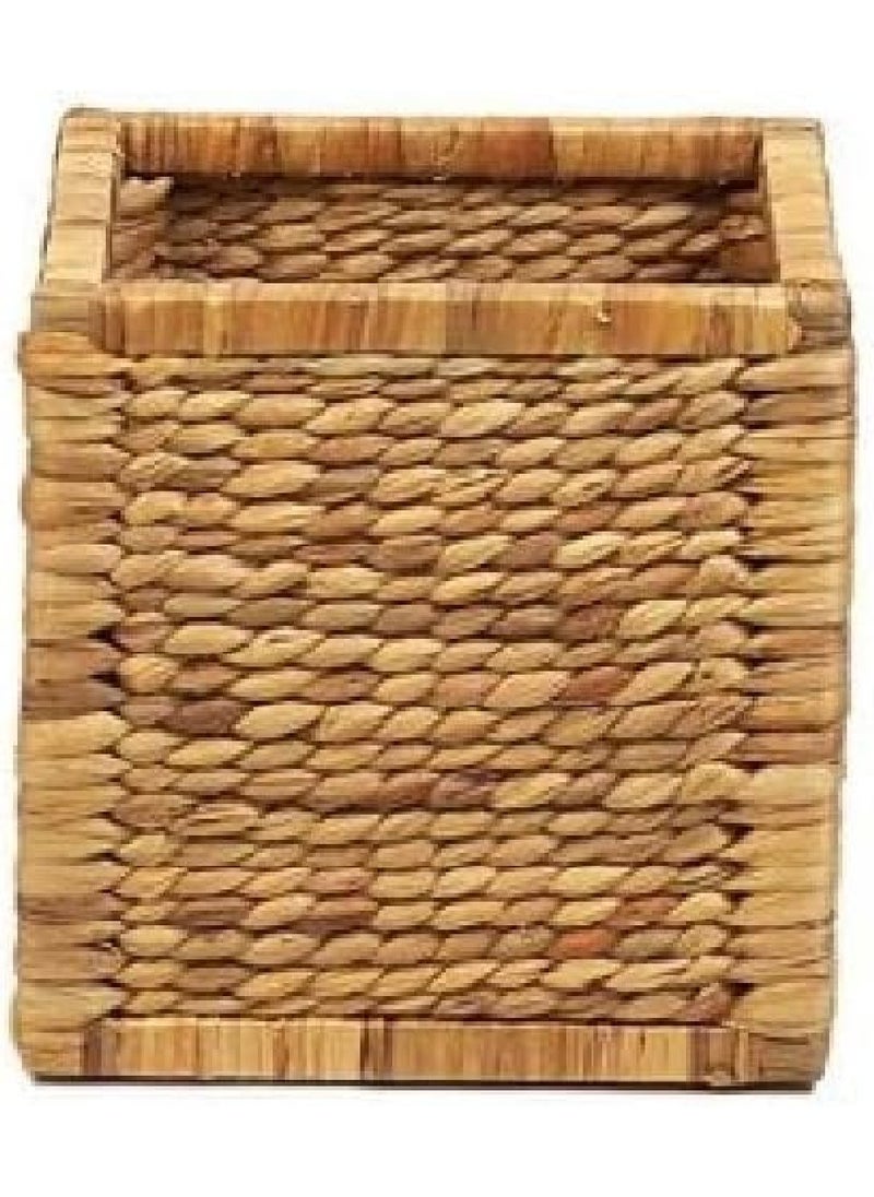 Homesmiths Square Water Hyacinth Storage Basket 30 x 30 x 30 cm  - Image 1
