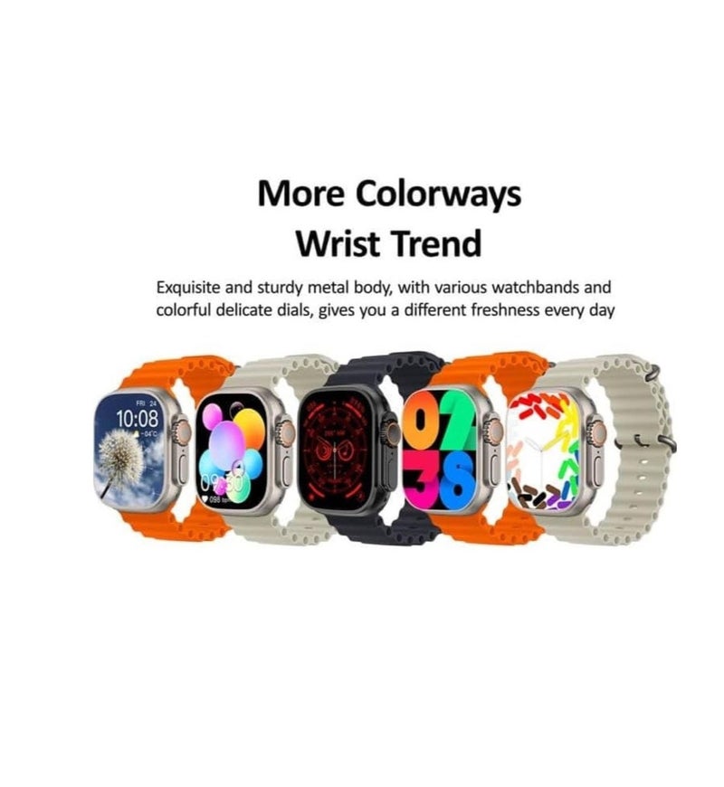 الذاكرة السريعة ساعة ULTRA 3 الذكية 7 في 1 لتتبع اللياقة البدنية، ومراقبة معدل ضربات القلب، والمزيد - Image 1