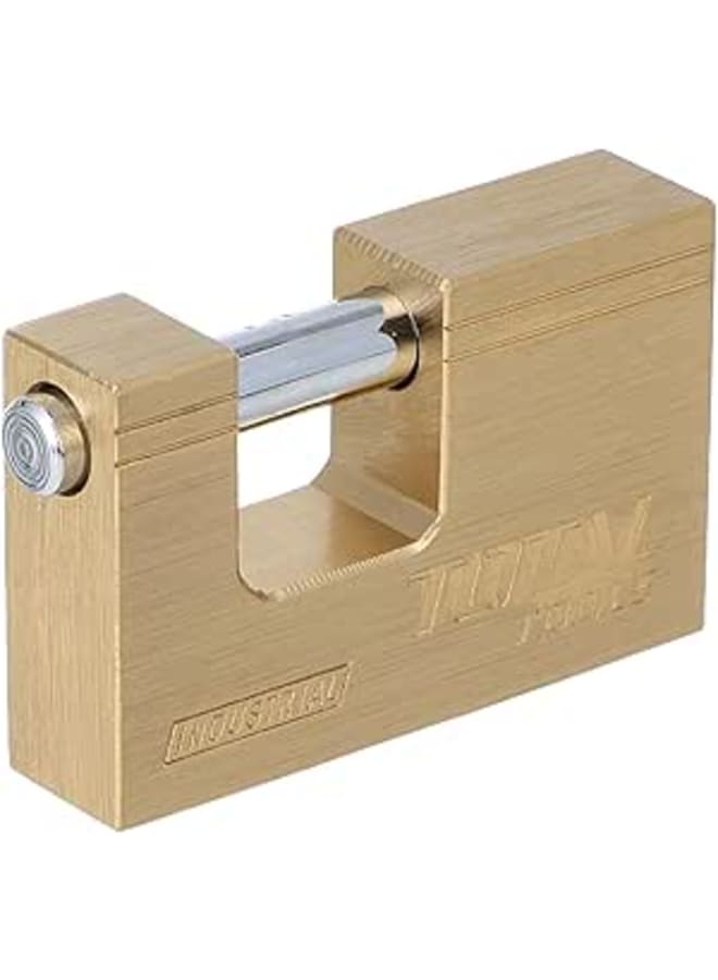 Total 60mm Rectangular Brass Padlock