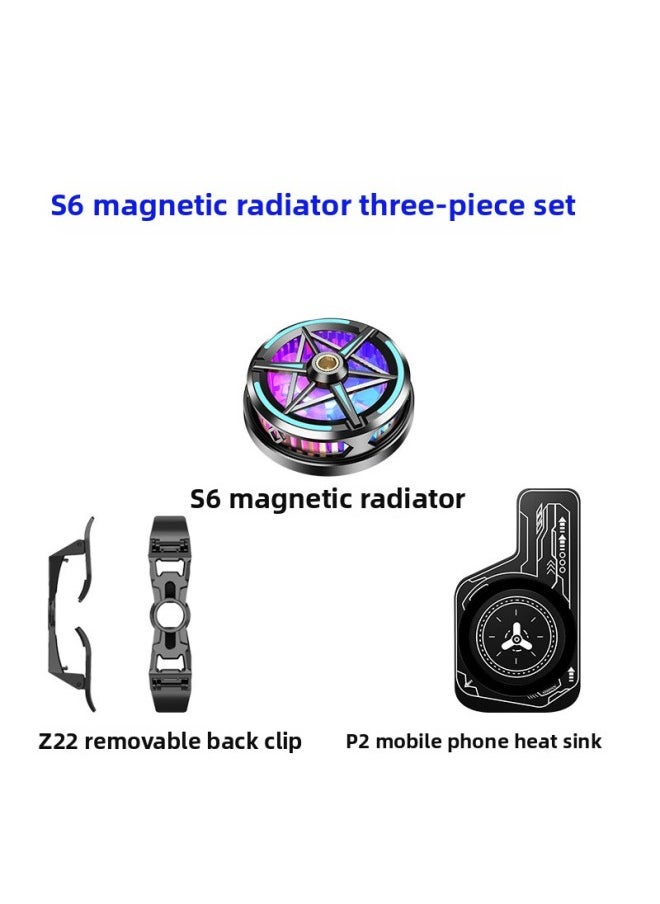 Generic 2024 S6 Semiconductor Mobile Phone Radiator Magnetic Suction Live Radiator Platform Source Batch-Color:S1 Semiconductor Refrigeration-silent Freezing Model-black Knight (highly Recommended)  - Image 4