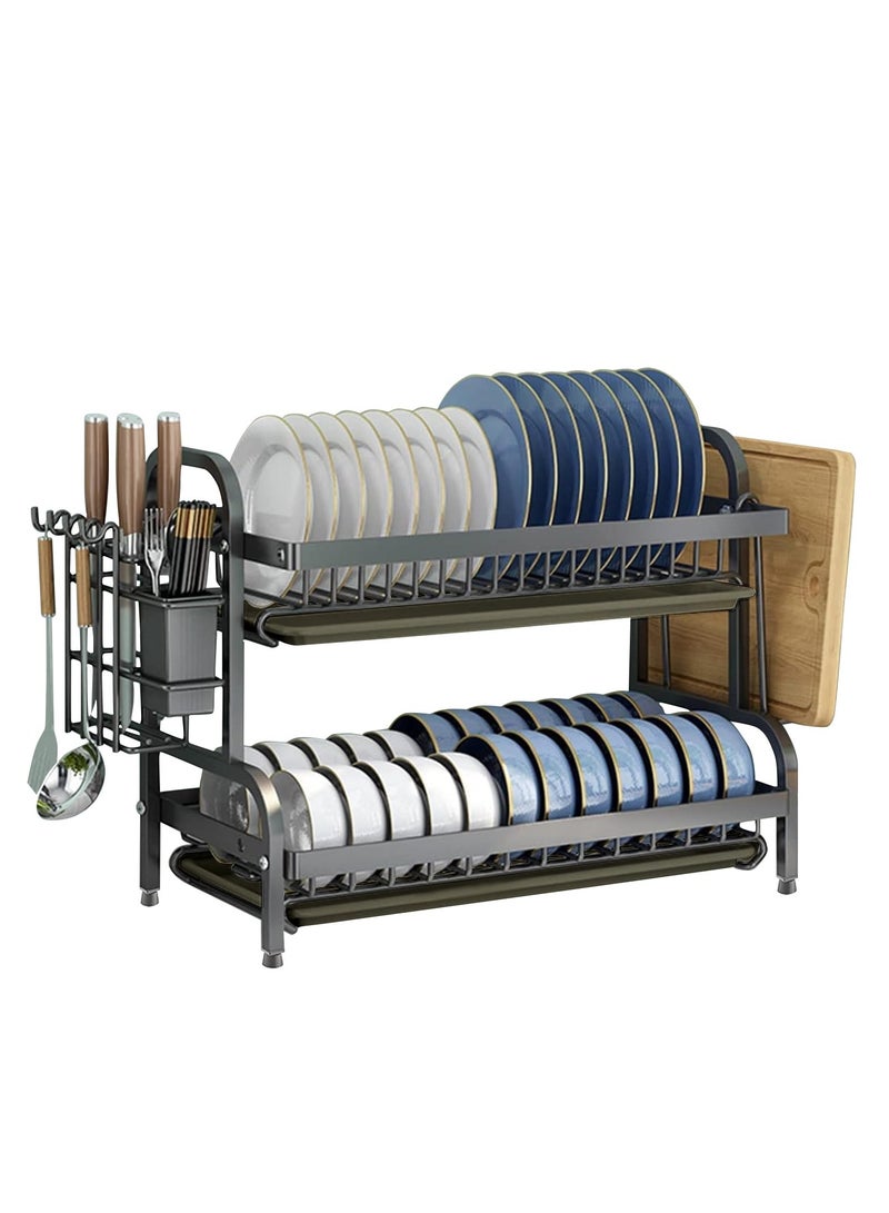 INFOSUN INFOSUN Dish Drying Rack, 2-Tier(Lengthen 22in) Dish Rack