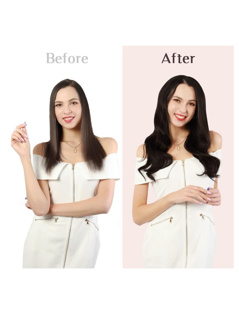 Estelle Human Hair Clip in Extension Black Straight Clip On Remy Hair Extensions Natural Hair Extensions For Woman Lady Girl 7pcs/set - Image 5