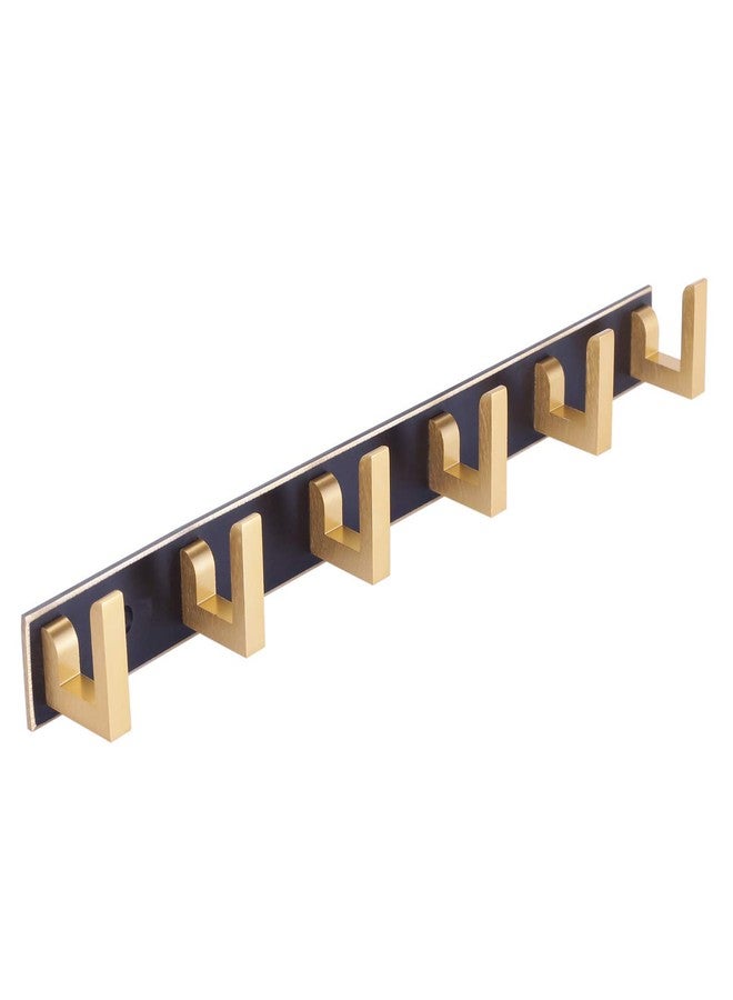 DOCOSS-Pack of 1-Exclusive Extra Long 40 cm Gold Black 6 Pin Metal Cloth Hangers for Wall Door Cloth Hook Bathroom Wall Hooks Rail for Hanging Clothes,Towel Bathroom Accessories - Image 5