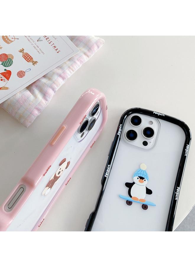 S-TOP Case For iPhone 14 Pro Max Christmas Pattern Colorful PC Frame TPU Clear Phone Case - Image 5