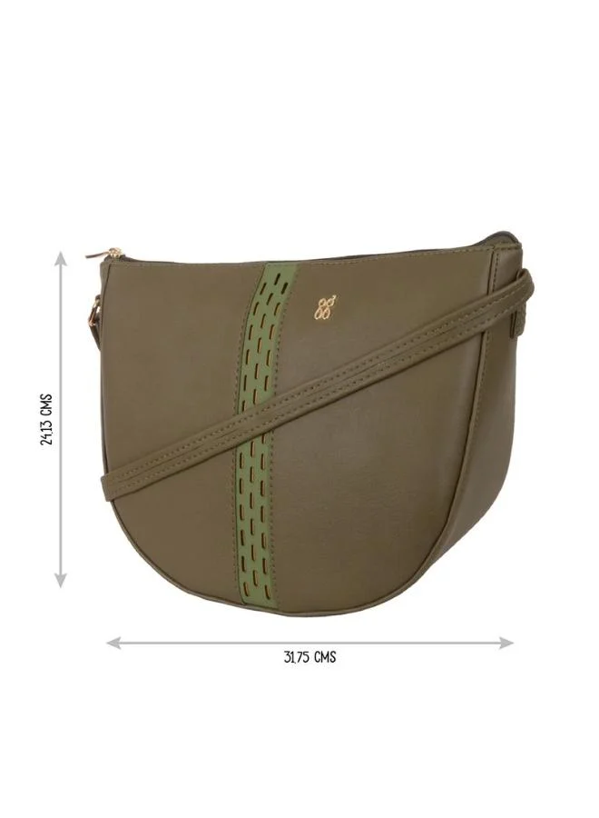 Baggit Green Women’s Green Sling Bag | Medium Size Stylish Crossbody Purse | Trendy Casual Handbag for Women & Girls | Lightweight Shoulder Bag for Everyday Use for Women | Best Price UAE