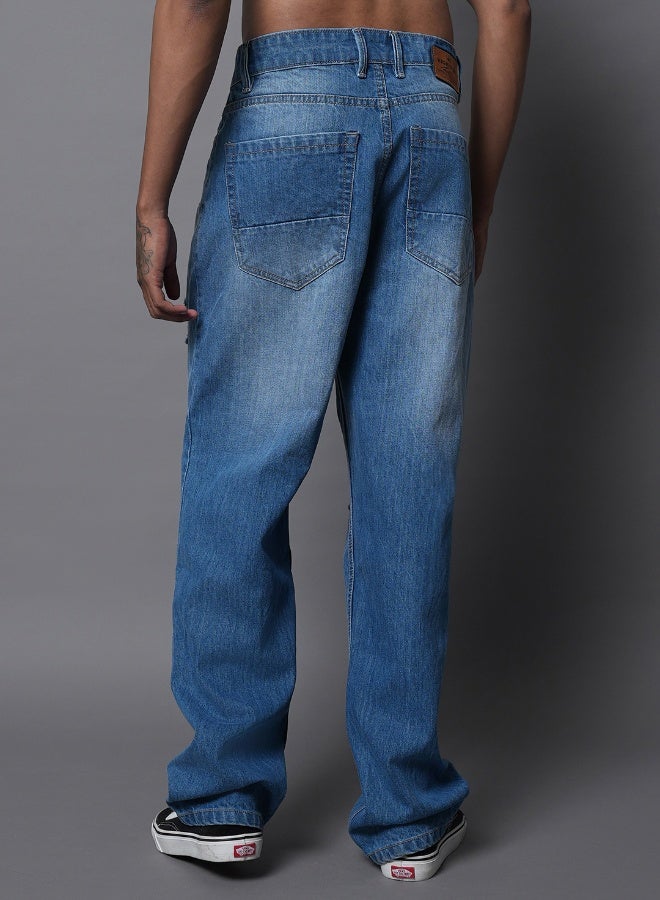 HIGH STAR Mens Blue Jeans - Image 5
