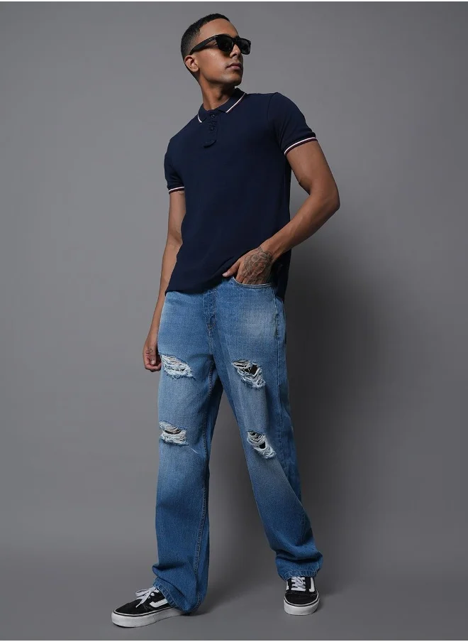 هاي ستار Mens Blue Jeans