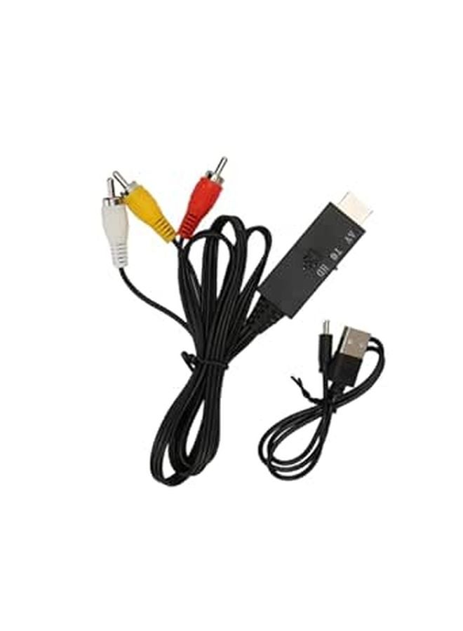 3 3ft HDMI Converter Cable for PS1 PS2 N64 VHS VCR DVD Players Plug and Play - Image 1