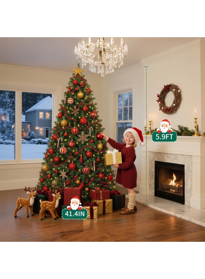 Y&D Christmas Tree  Upgraded Artificial Holiday  Pine Tree with  PVC Branch Tips, Easy Assembly, Indoor Xmas Full Tree for Office Home Store Party Home Decoration Holiday Decor - Image 5