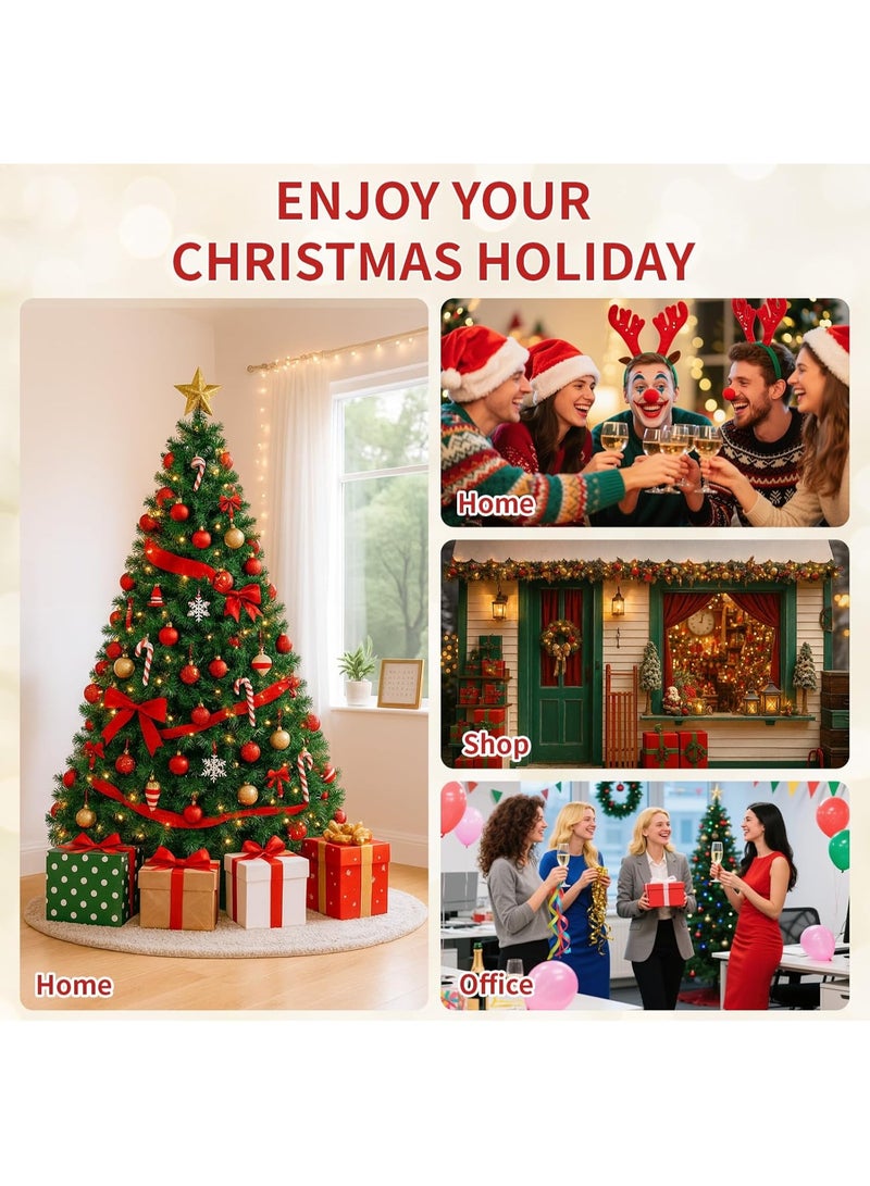 Y&D Christmas Tree  Upgraded Artificial Holiday  Pine Tree with  PVC Branch Tips, Easy Assembly, Indoor Xmas Full Tree for Office Home Store Party Home Decoration Holiday Decor - Image 4