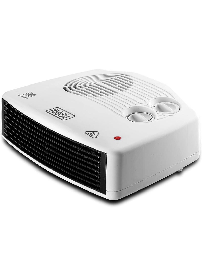 BLACK+DECKER Horizontal Fan Heater White 2400W 2400 W HX230T-B5 Black & White - Image 4