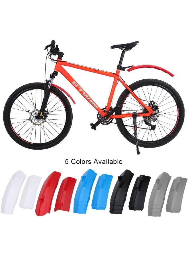 Vbestlife Vbestlife Retractable Bike Fenders Set Fender Front & Rear Mountain Road Bike Mudguard Tyre Mud Guard with LED Light  - Image 2