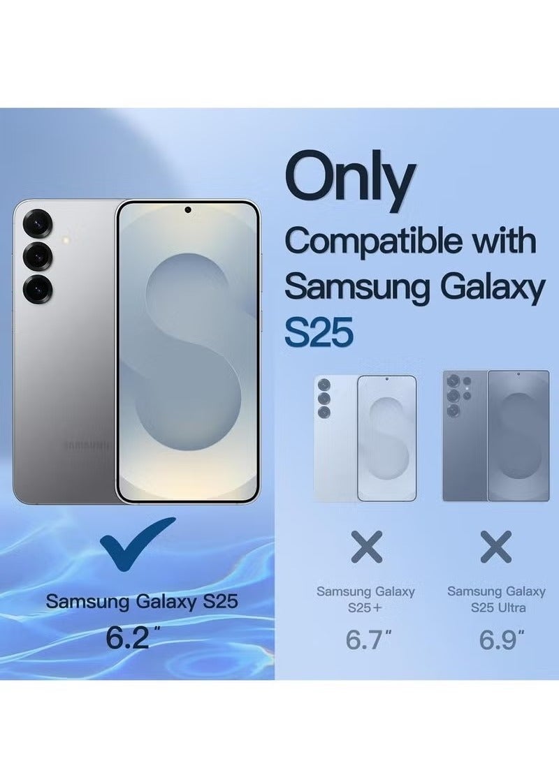 راكسوم جراب حماية لهاتف سامسونج جالاكسي S25 - جراب مغناطيسي مزود بحامل بطاقات ووظيفة مسند - جراب هاتف نحيف مقاوم للصدمات مع قبضة ناعمة وميزة مسند - متوافق مع حامل السيارة المغناطيسي - غطاء خلفي متين لهاتف جالاكسي S25 مقاس 6.6 بوصة - خفيف الوزن وأنيق - Image 2