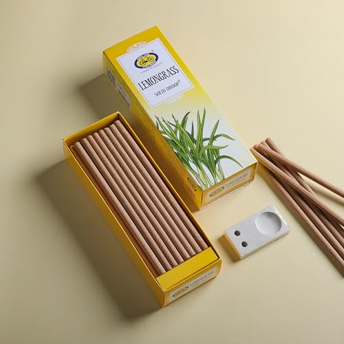 Cycle Lemongrass Bambooless Solid Dhoop – Energizing Fragrance, Long-Lasting, Natural Ingredients (50 Sticks + Holder) - Image 2