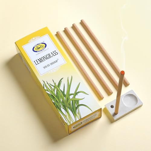 Cycle Lemongrass Bambooless Solid Dhoop – Energizing Fragrance, Long-Lasting, Natural Ingredients (50 Sticks + Holder) - Image 4