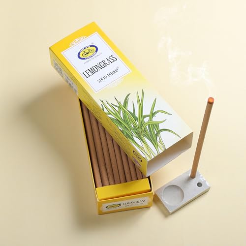 Cycle Lemongrass Bambooless Solid Dhoop – Energizing Fragrance, Long-Lasting, Natural Ingredients (50 Sticks + Holder) - Image 3
