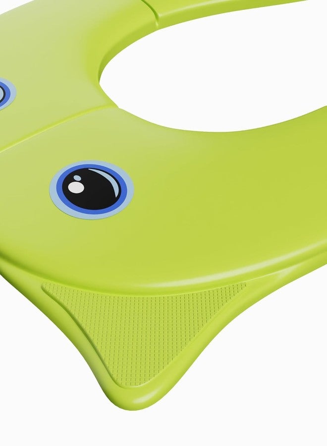 AMIRATE Baby Potty Training Toilet Seat for Boys And Girls Kids, Non-Slip with Splash Guard, Fits Round & Oval Toilets,Travel (GREEN) - Image 5