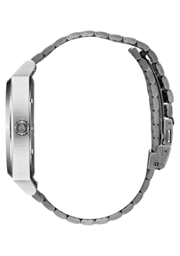NIXON Time Teller Solar A1369 - Silver/Dusty Blue Sunray - 100m Water Resistant Men's Analog Solar Powered Fashion Watch (40.5mm Watch Face, 20mm 5 Link Stainless Steel Band) - Image 3